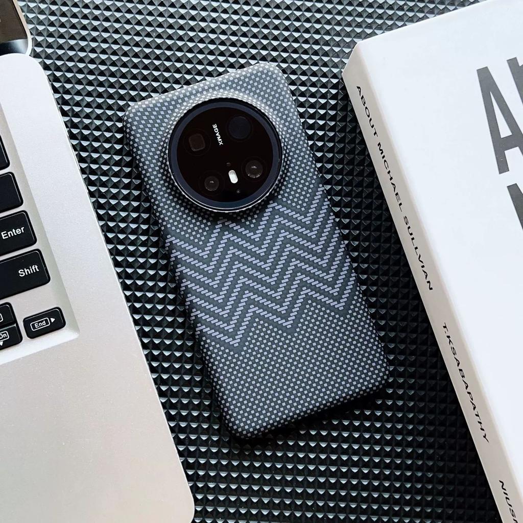 Luxusní tenký kryt na telefon s vzorem uhlíkových vláken a Kevlaru pro Honor Magic 8 Pro 7 6 Magnetický nárazuvzdorný poloviční ochranný kryt