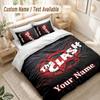 Custom Name Bedding Set 3 PiecesThe Clash Print Duvet Cover + 2 Pillowcases Soft Bed Decor