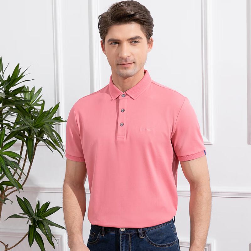 Men s Business Casual Short-Sleeve Polo Shirt L