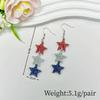 Ladies' fashionable design acrylic pentagram earrings suitable for daily wear, gatherings, and holiday gifts
