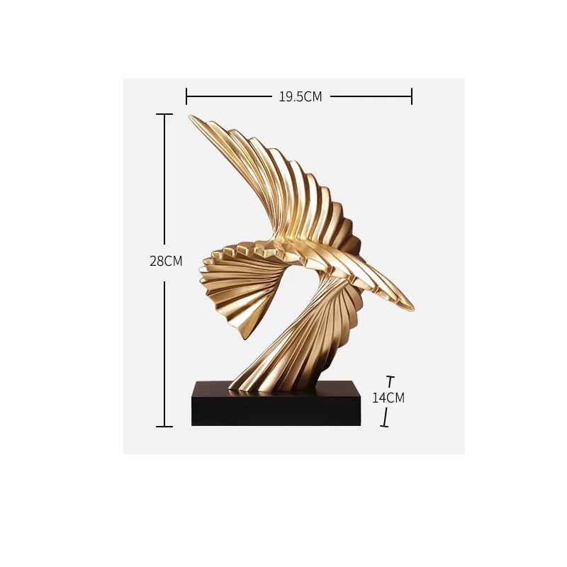 Kreative Figuren Glücksadler Skulptur Künstlerischer Adlerflügel Schmuck Statue personalisierte Büro Schreibtisch Dekorationen Schmuckstück