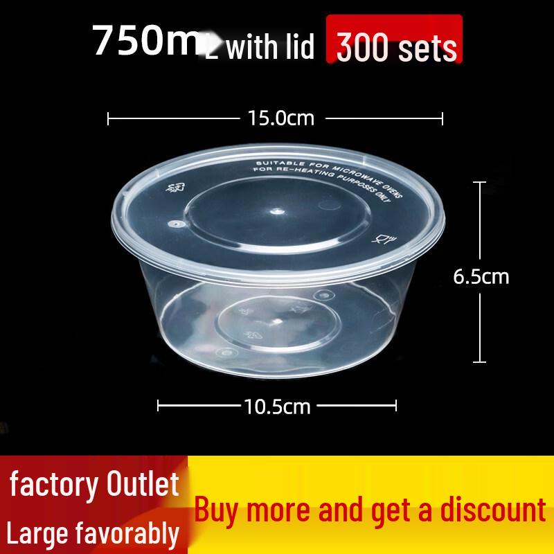 

Disposable Round Plastic Food Container