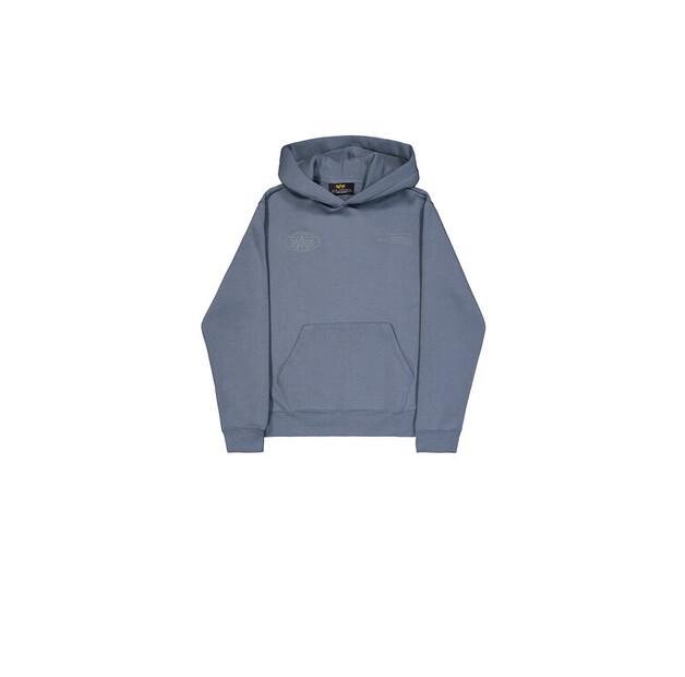 Худи Alpha Industries World Logo Backprint Hoodie EU XS