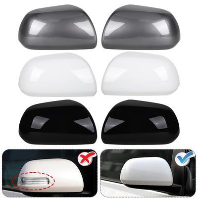 Auto Rearview Mirror Cover For Toyota Sienna 2011 2012 2013 2014 2015 2016 2017-  W/O Turn Signal Light Door Wing Mirror Cap