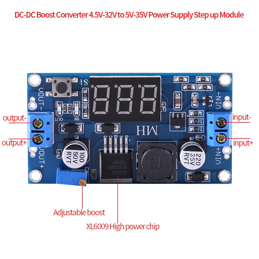 - Boost-Konverter 4,5 V-32 V auf 5 V-35 V, Netzteil-Aufwärtsmodul