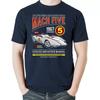 Anime, Kreskówka Samochodowa Mach Five 5 Biegów Wyścigowy Kierowca M Lata 60. Koszulka T-shirt Prezent Nowy