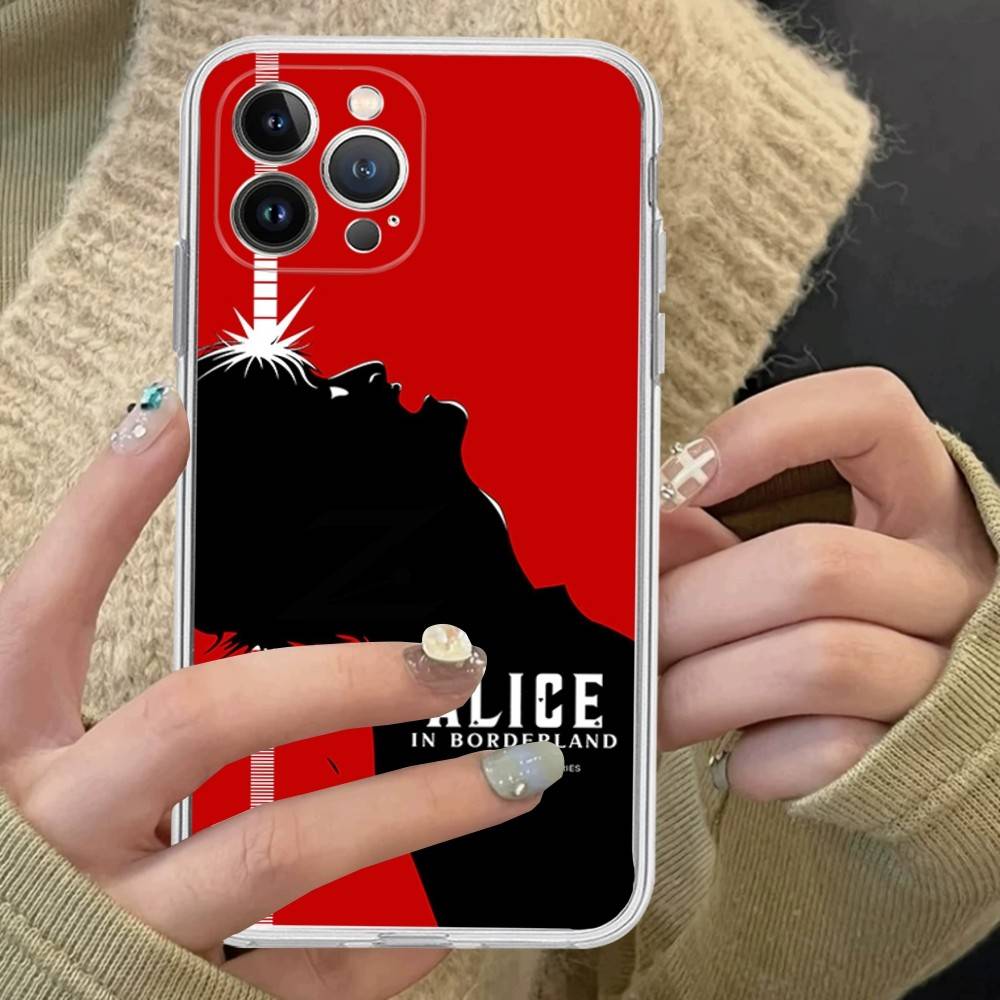 Alice In Borderland TV Suspense Transparent TPU Phone Case For IPhone 17 11 12 13 14 15 16 Pro Max 16 Plus Cover