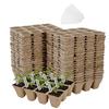 Peat Pots For Seedlings 40 Pieces Grow Cups With Labels Plantable Pots For Indoor Outdoor Garden Backyard Balcony Greenhouse