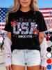 Preppy 4th of July Shirt Coquette USA Shirt Patriotic Shirt Retro 4th of July Shirt Girly USA Shirt Shirt Independence Day