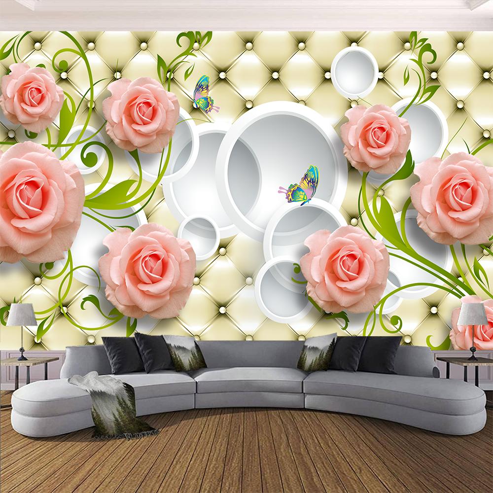 

Flower Wallpaper Simple Fashion Floral Wall Murals Wallpapers For Living Room Bedroom Home Decor 200 cm(W) x 140 cm(H)