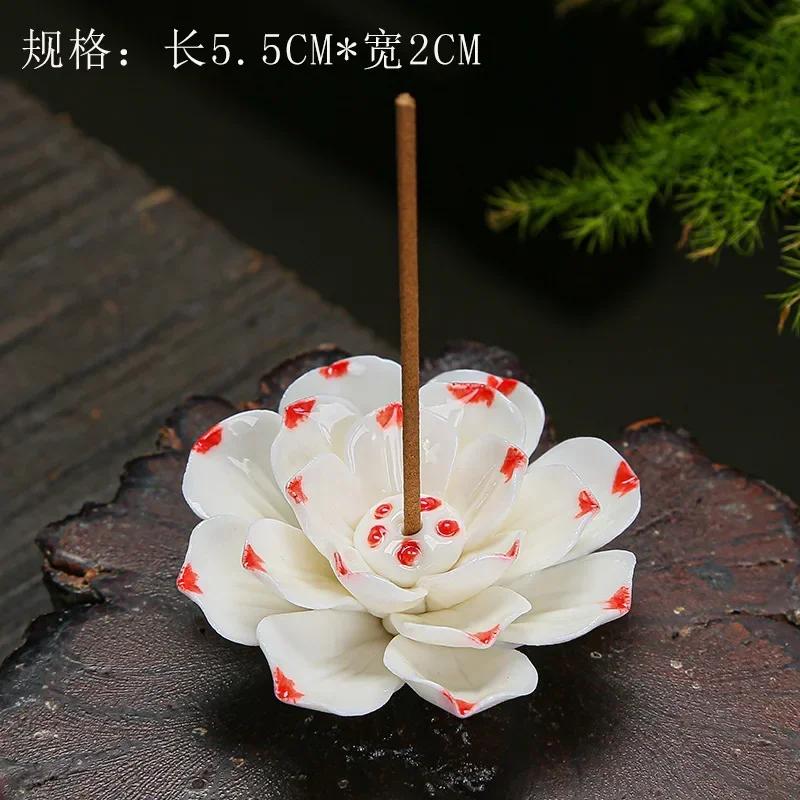 Keramik Lotus Räucherstäbchenhalter Räuchergefäß Halter Essstäbchenablage Tischdeko