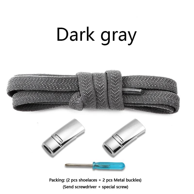 Elastic Laces Sneakers Magnetic Shoelaces Without ties 8mm Flat  Rubber Shoelace Tennis No Tie Shoe laces Shoes Accessories