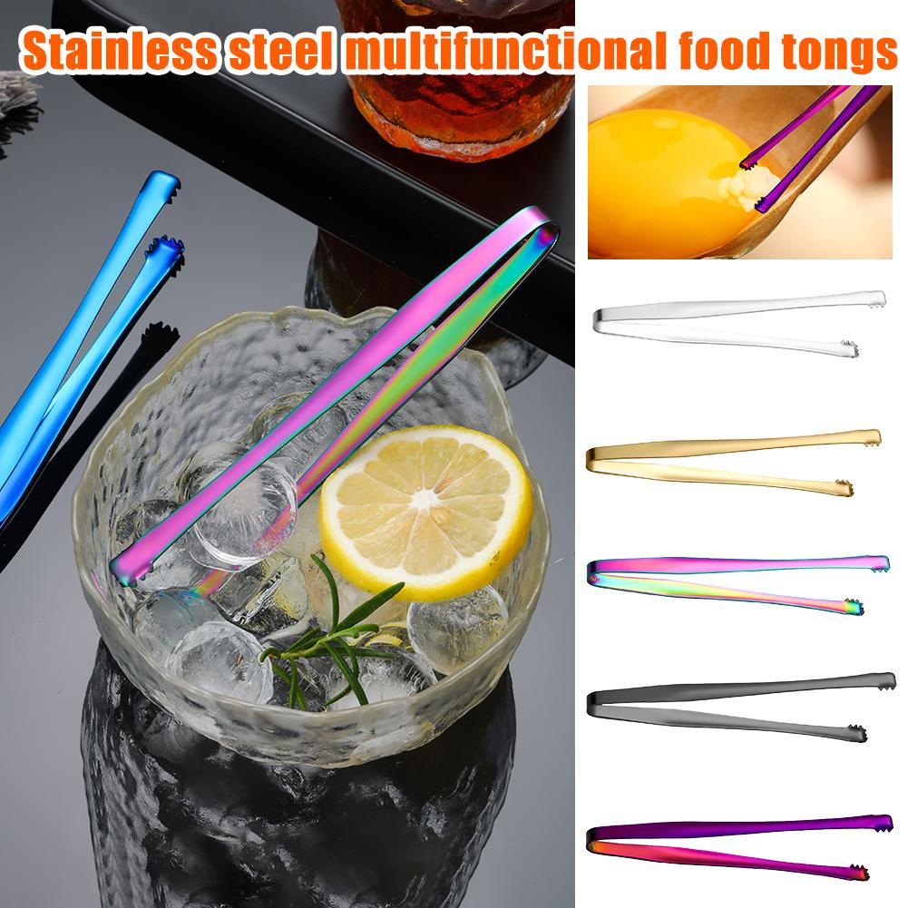 Steel Kitchen Food Tongs Non-Slip Ice Clip With Teeth BBQ Pastry Baking Clamp Tools Kitchenware Cooking Utensils