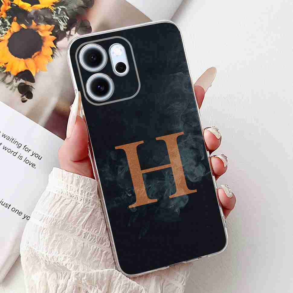 For Oppo Reno14 F 5G 6.57" Case Popular Design Letters A-Z Crown TPU Soft Silicone Cover For Oppo Reno 14F CPH2743 Phone Casing