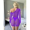 Sex Underwear Hip Skirt Long Sleeve Sexy Hollow Mesh Skirt