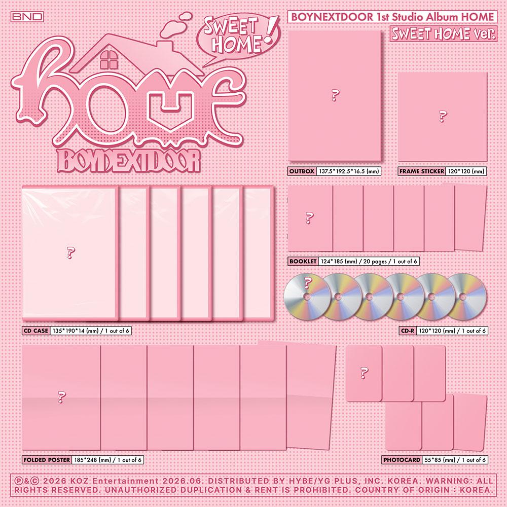BOYNEXTDOOR (BND) [HOME] 1st STUDIO ALBUM (SWEET HOME Ver.)