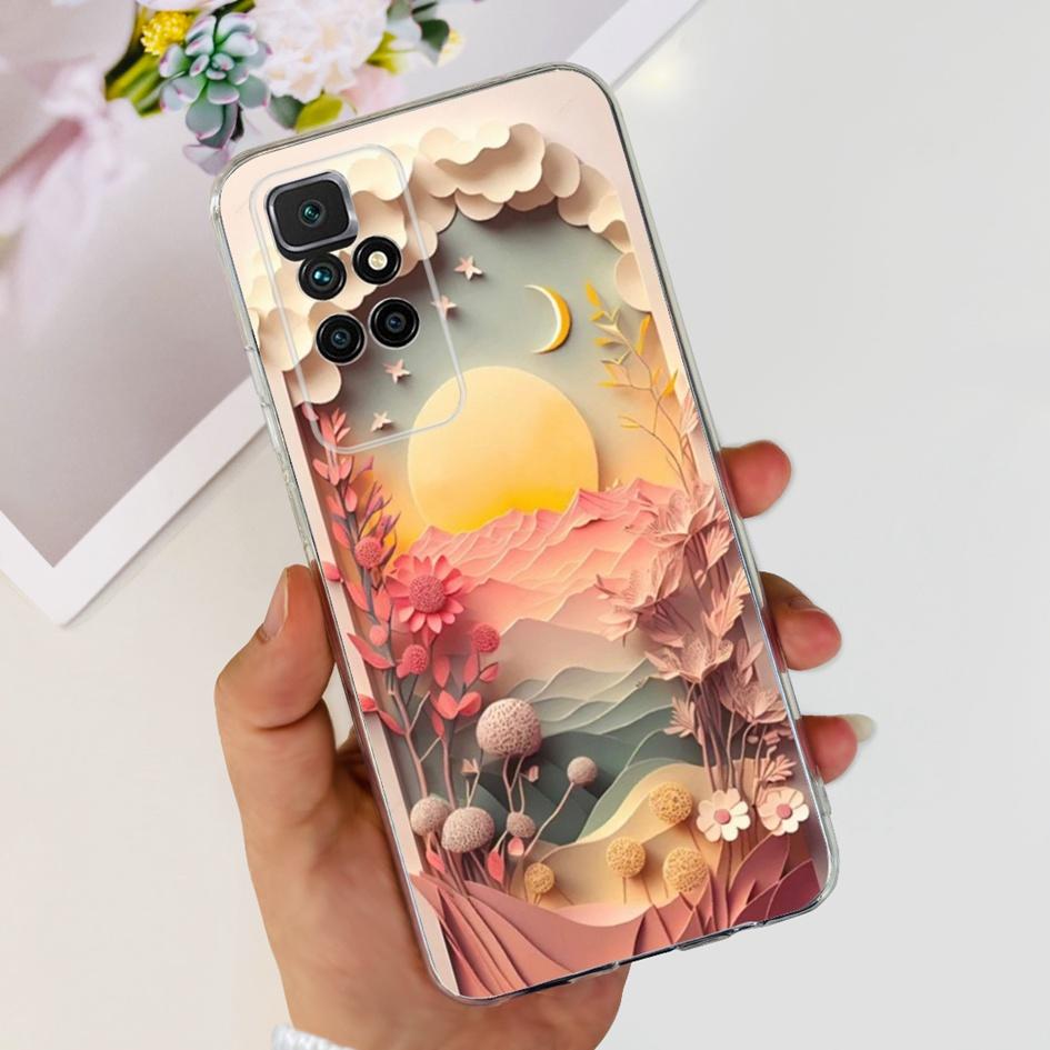 For Xiaomi Redmi 10 Case Fashion Butterfly Clear Silicone Soft TPU Protective Cover For Xiaomi Redmi 10 Prime 2022 Redmi10 Coque