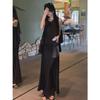High-Waisted Elegant Acetate Skirt Suit - 2026 Summer Loose Sleeveless Two-Piece Set