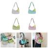 Stylish Gray And Blue Street Fashion Girls Plaid Nylon Messenger Shoulder Bag