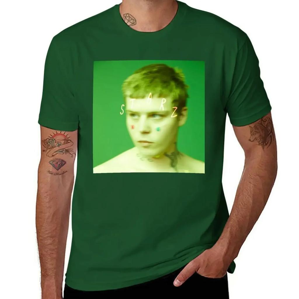 Yung Lean Starz T-Shirt New Edition Cute Tops Black T Shirts for Men