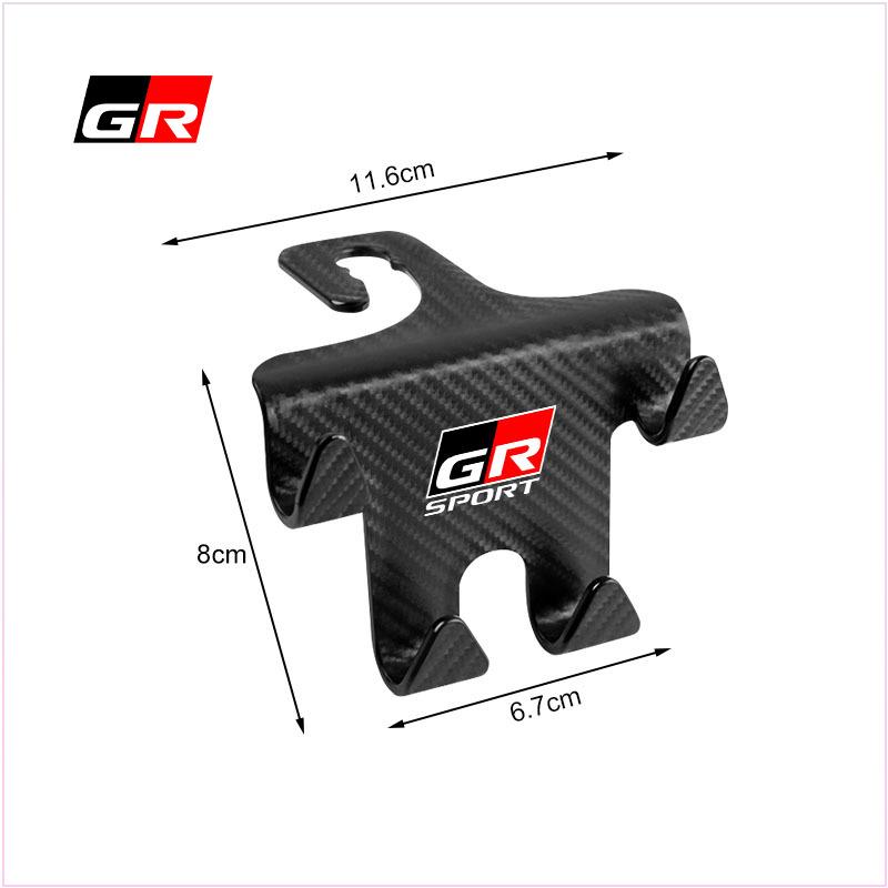 1/2PCS Car Seat Headrest Hook Auto Back Seat Organizer for Toyota GR Gazoo Racing Corolla TRD Yaris Chr Auris Rav4 Camry Prius Prado Avensis