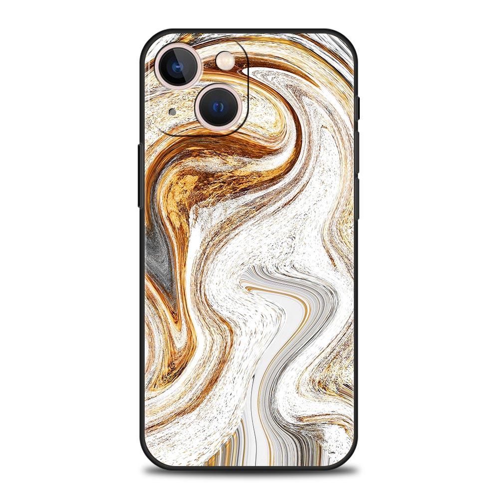 Vintage Marble Phone Case Cover for iPhone 17 16 15 14 13 12 11 Pro Max 17 Air Plus Shockproof Soft TPU Shell Fundas Capas Bags