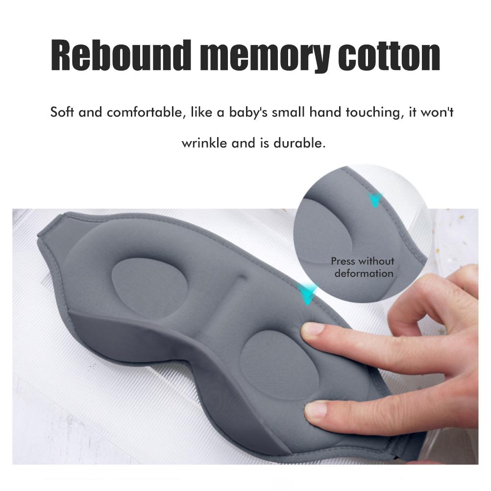 3D Sleep Eye Patch 3D Contoured Cup Concave Molded Blindfold Sleeping Patches Light Blockout Soft Eye Shade Cover for