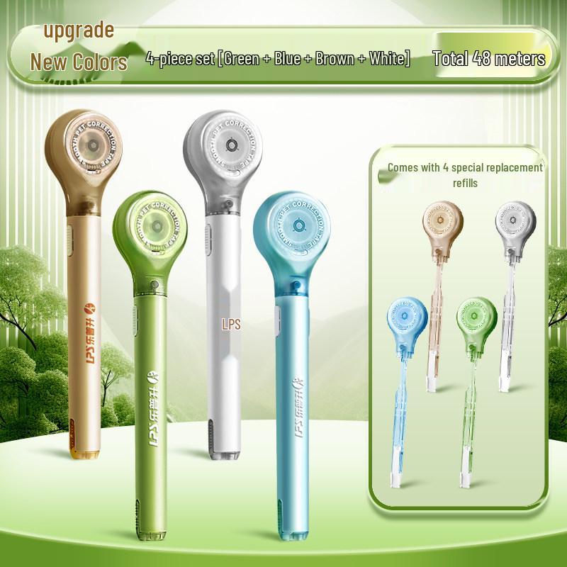 Portable Refillable Correction Tape Pen – Pen-Style, Large Capacity, Ideal for Students