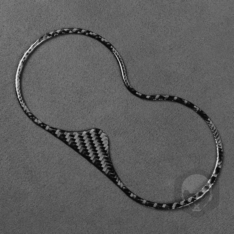 For Renault Scenic 2003-2009 Carbon Fiber Central water cup holder panel Trim frame Car Accessories Interior Decorative Stickers