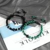 Men Women Braided Bracelet 8MM Natural Stone Christian Bless Jesus Cross Hematite Bead Bracelets Bangles Prayer Handmade Jewelry