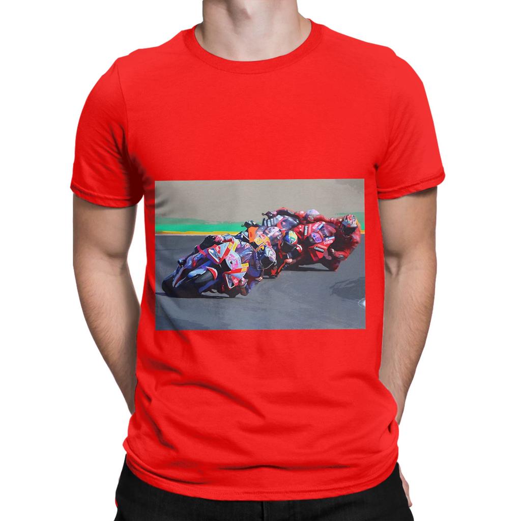 MotoGP Chasing Victory Funny Graphic 100 Cotton TShirt moto the gp Tees Tops For Unisex
