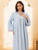 AB418 Middle Eastern Muslim Sequin Embroidered Pullover Dress Robe