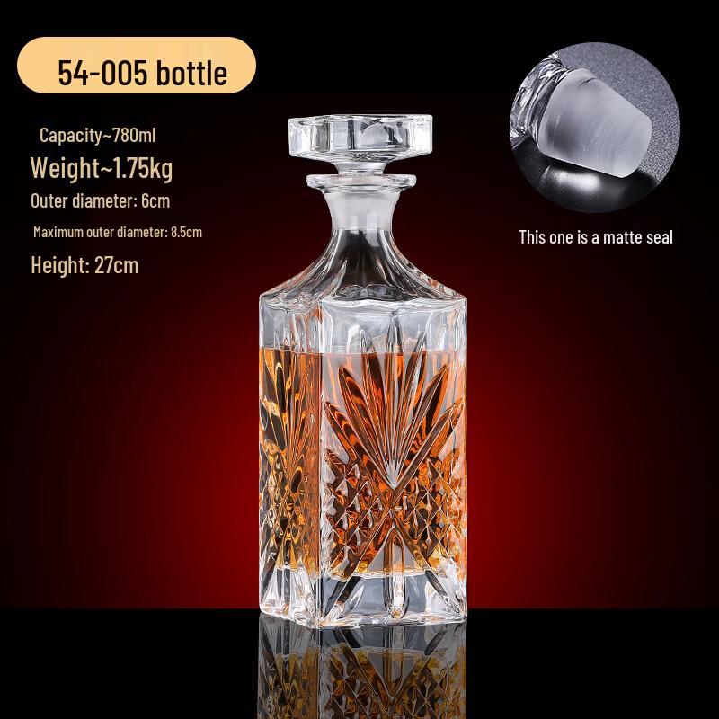 Crystal Glass Whiskey Decanter