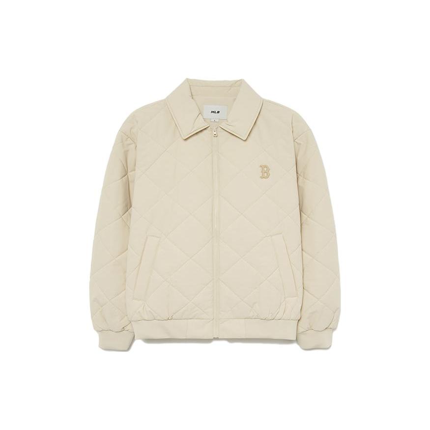 

New MLB Jackets Unisex Light Beige 3APDB0136-43IVS L