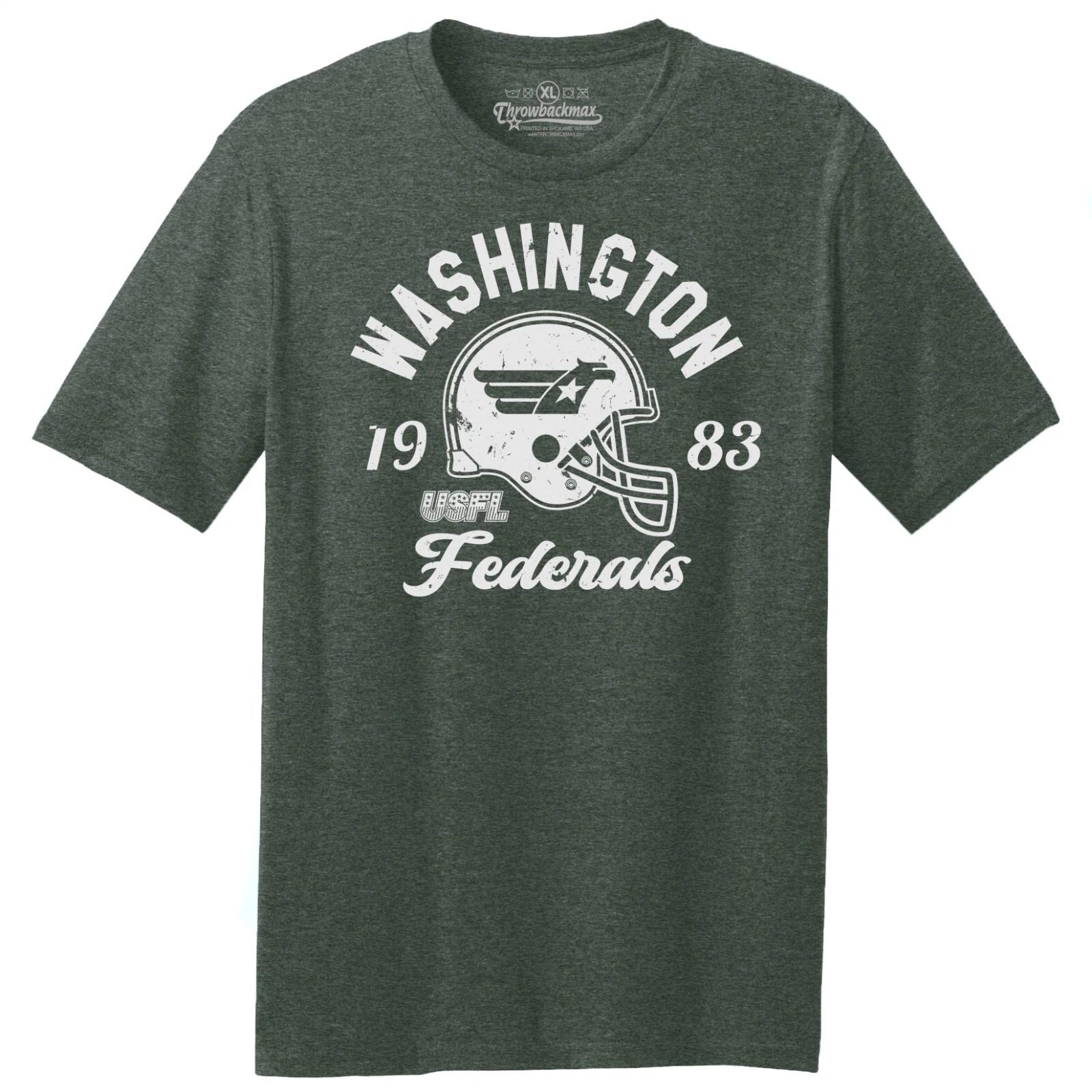 Washington Federals 1983 USFL Football TRI-BLEND Tee Shirt XL