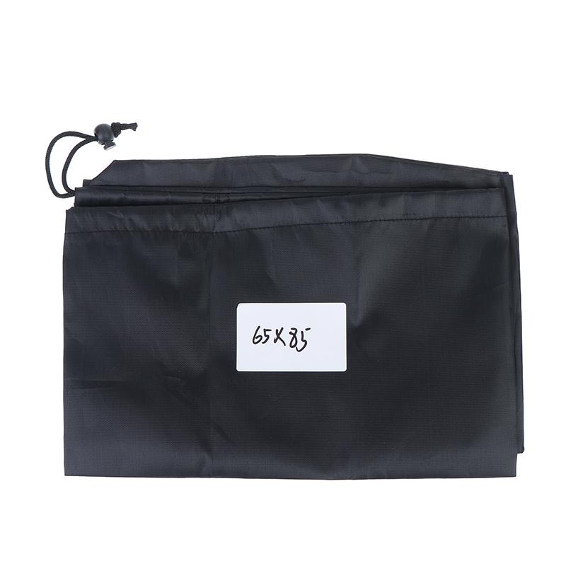 Long Strip Waterproof Drawstring Bag Black Oxford Fabric Storage Pouch for Yoga Mat Cool Mat Carpet Yoga Enthusiasts Fitness Use