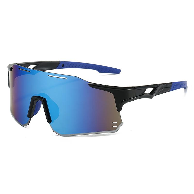 Cycling Sunglasses Men's Outdoor Sports One-piece Windproof Glasses Large Frame