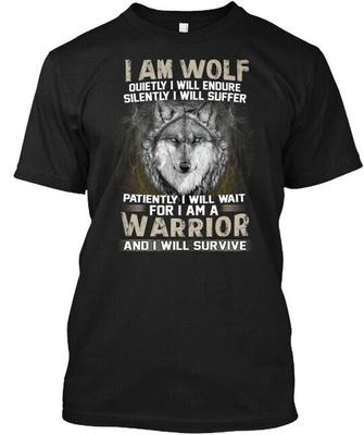 I Am Wolf T-Shirt Made In USA Size S To 5XL Made In the USA Size S To 5XL