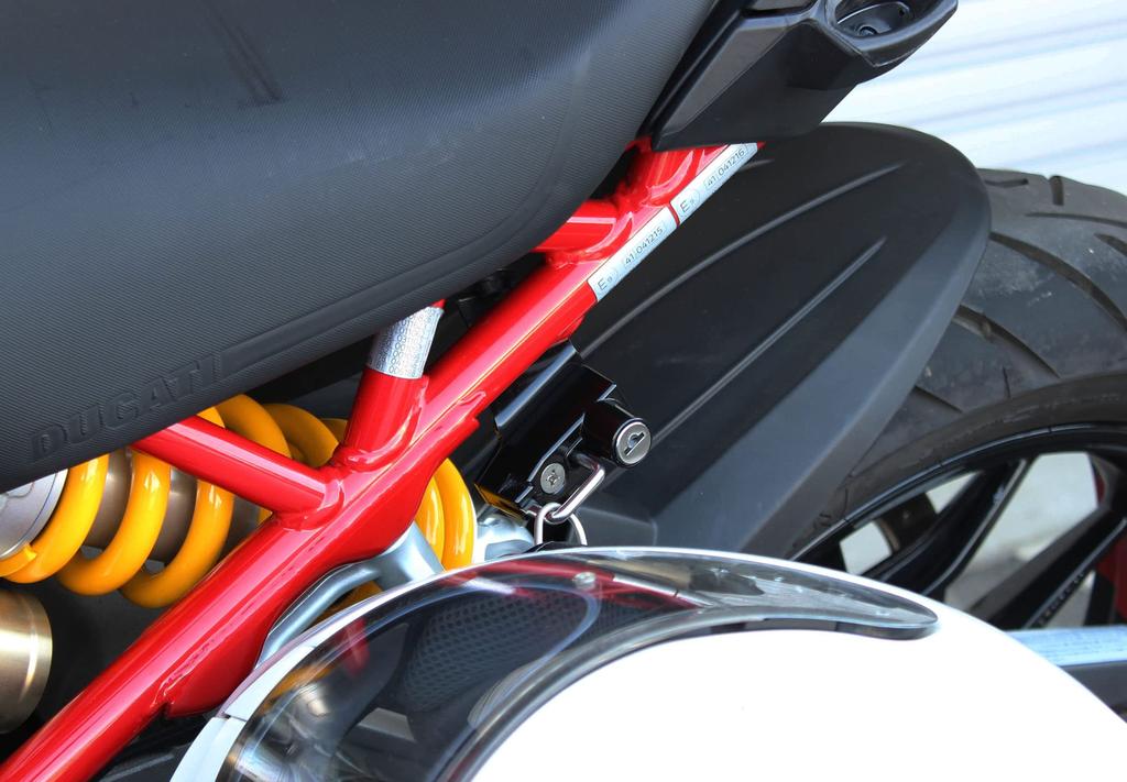 Kijima Bike Parts Helmet Lock Steel Black Finish DUCATI Multistrada V4S/Sport ('21-) HDC-05016