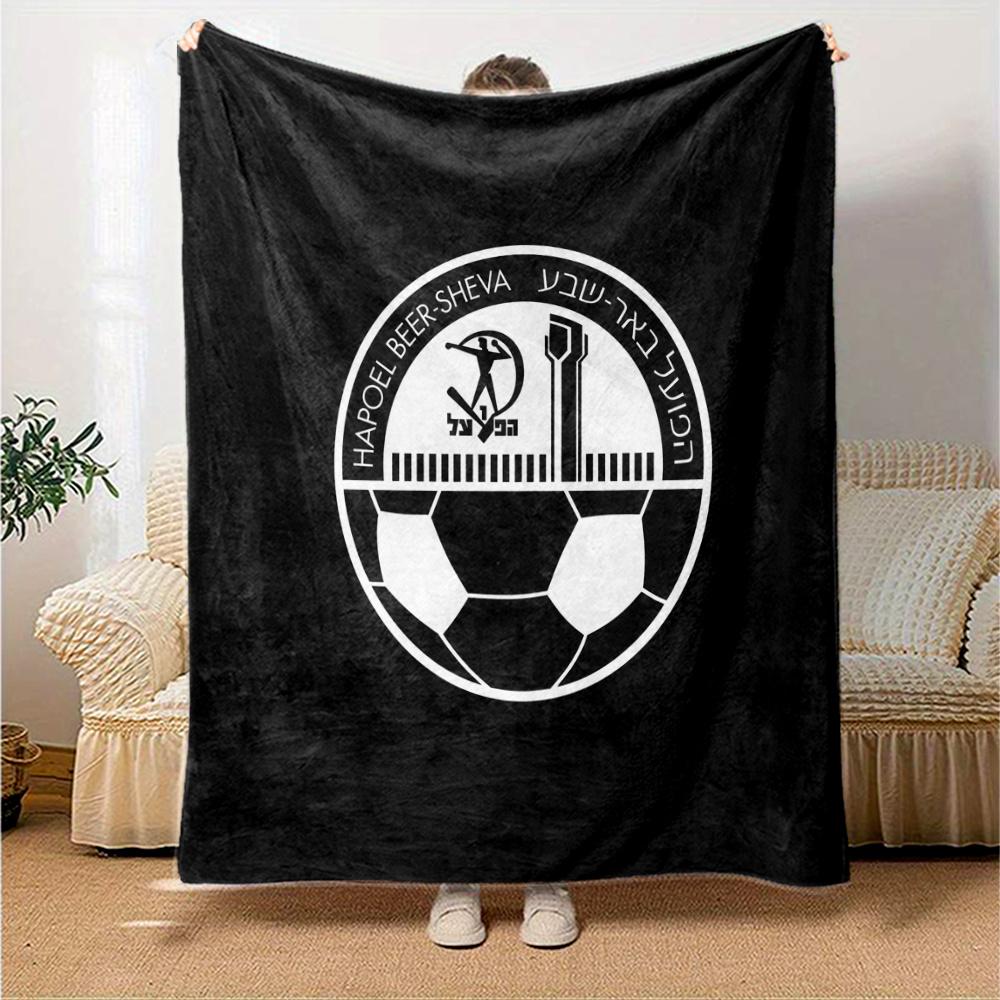 Hapoel Be'er Sheva FC Flannel Blanket, High quality Comfortable for All Seasons, Home Decor, Warmth and Comfort