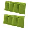 2 Sacs de Plantation Suspendus Horizontaux Respirants Organisateur Facile à Utiliser Jardinières Murales Poche à Fleurs Suspendue pour Jardin Balcon Porche