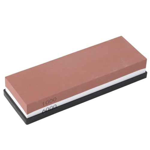 

Double-sided 1000/6000 grit whetstone for sharpening knives, finishing stone, household knife sharpener with non-slip rubber, MK-173