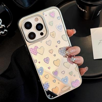 Capa Criativa de Coração para iPhone 13 iPhone 15 iPhone 16 Pro Max