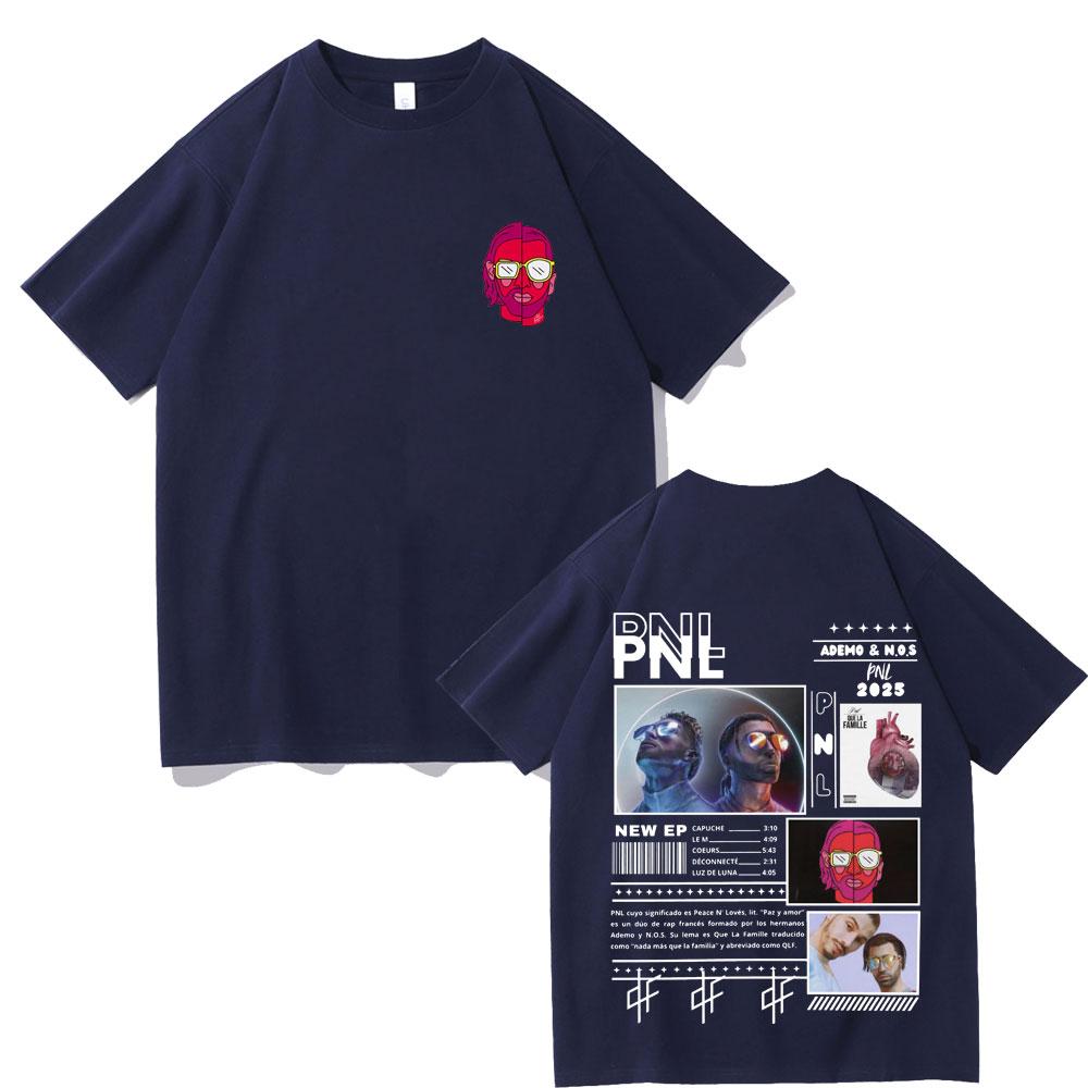 French Rap Band PNL Album Le Monde Chico 2025 Graphic T Shirt Unisex Women Hip Hop Fashion Short Sleeve Oversized Tshirt Streetwear