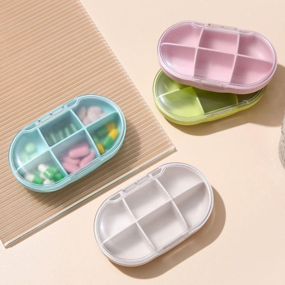 

Pill s Box 6 сеток PillBox Портативный контейнер для хранения планшетов Новый органайзер для таблеток