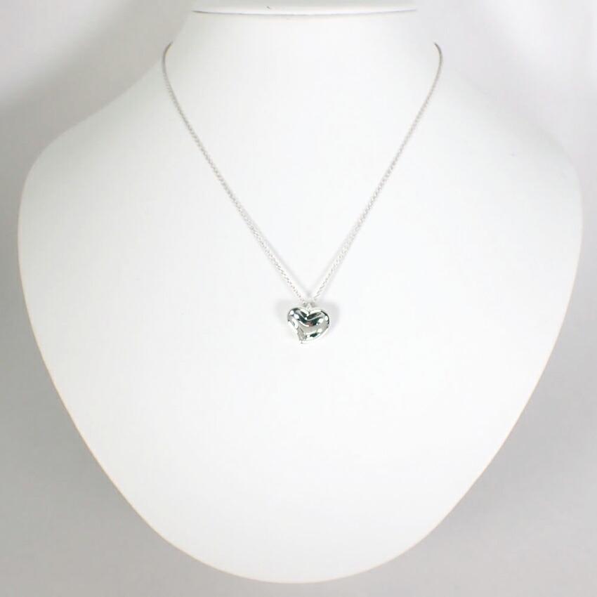 [Used] TIFFANY 925 Full Heart Pendant/Necklace/g523-16