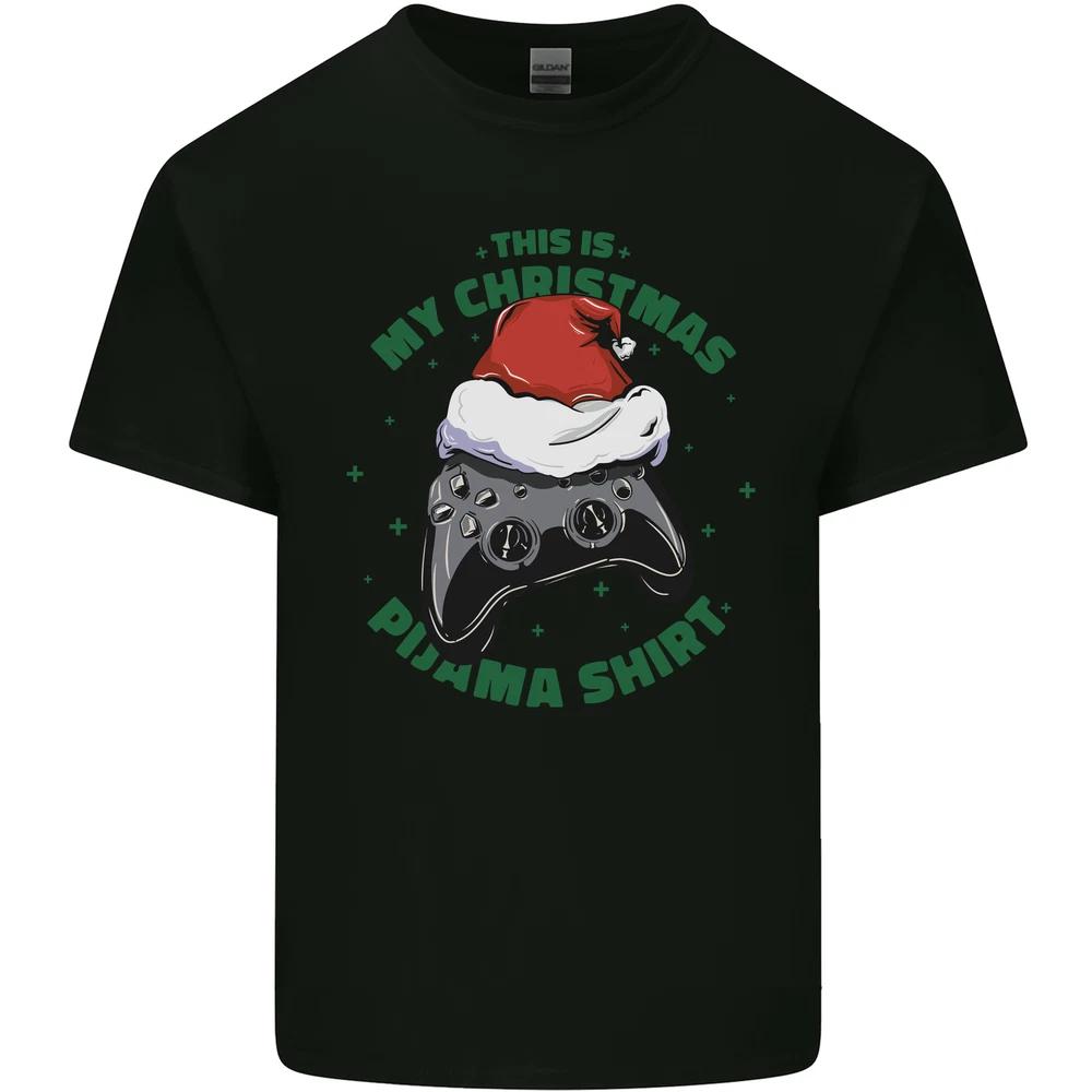 Christmas Gamer Pyjama Video Game Joypad Xmas Unisexs Light Cotton TShirt S
