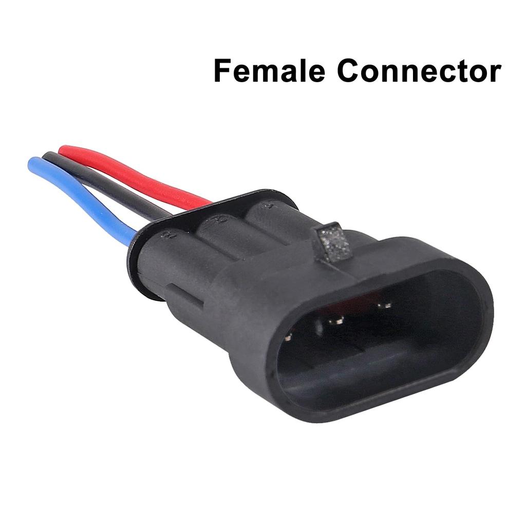 8 párů 3pinový konektor Vodotěsný Elektrický 3pinová zástrčka