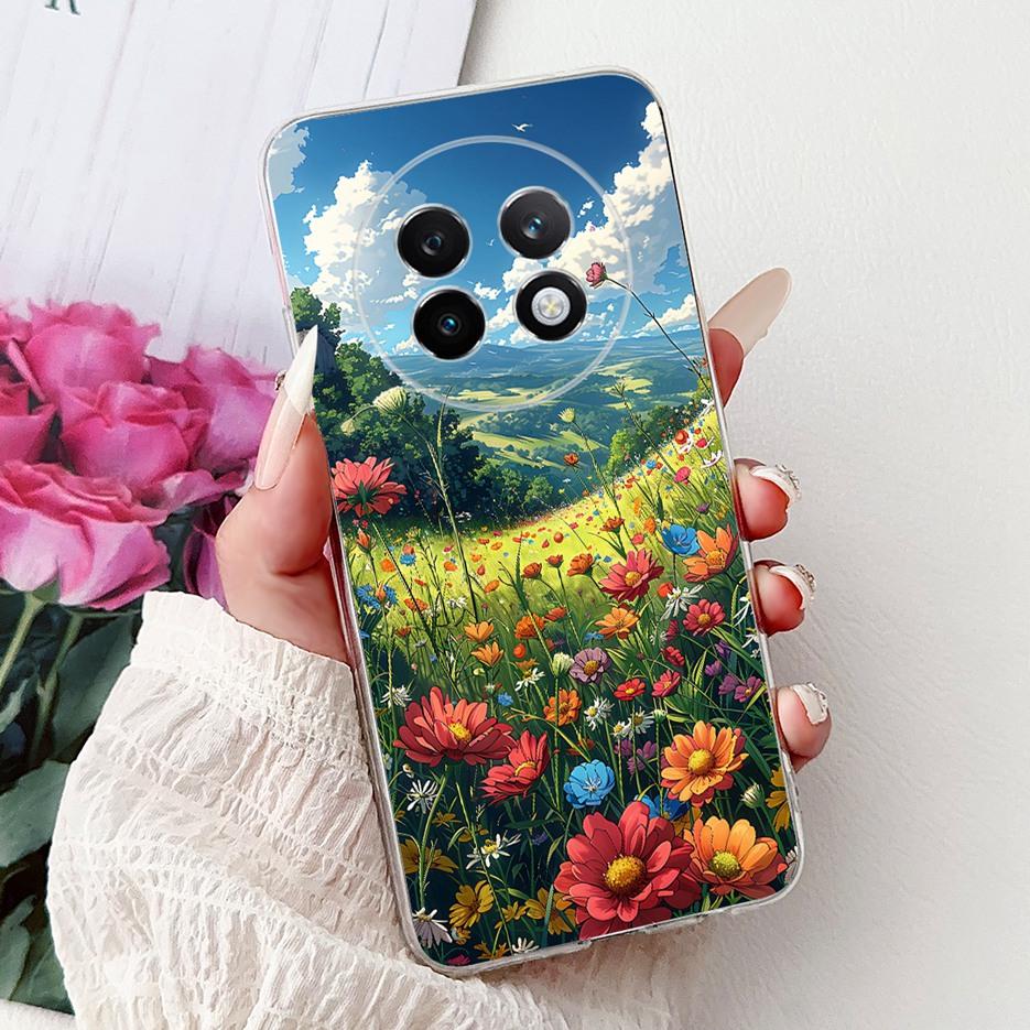 For Realme 13 Pro 5G Case RMX3990 Colorful Flowers Painted Cover Soft Slim Phone Case For Realme 13 Pro Plus Realme13 Pro+ Shell