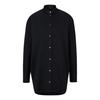 Womens/Ladies Banded Collar Oversized Long-Sleeved Shirt